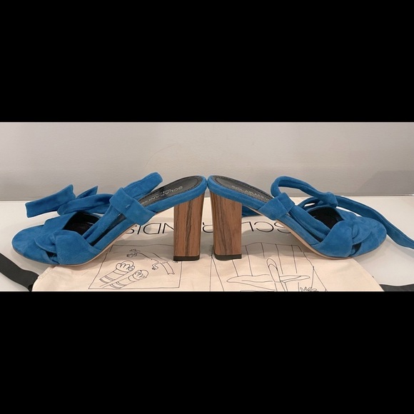 Sclaranndis RAVELLO Sandal Color: Azure Kid Suede - Size - 6US - Picture 7 of 11